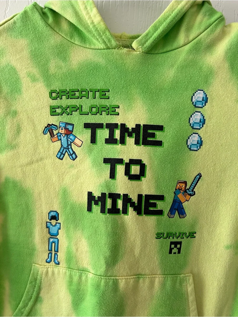 Kids Minecraft Hoodie. Size small